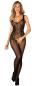 Preview: Netz Catsuit ouvert mit Cut-out